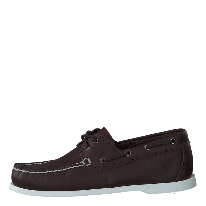 Cedar Bay Boat Shoe Dk Brown Full Grain