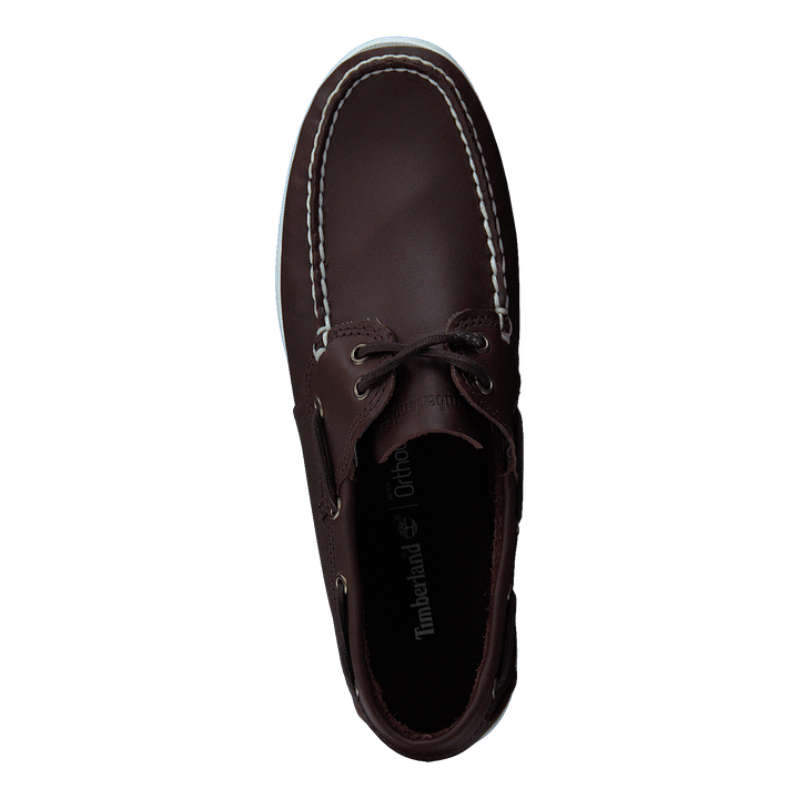 Cedar Bay Boat Shoe Dk Brown Full Grain