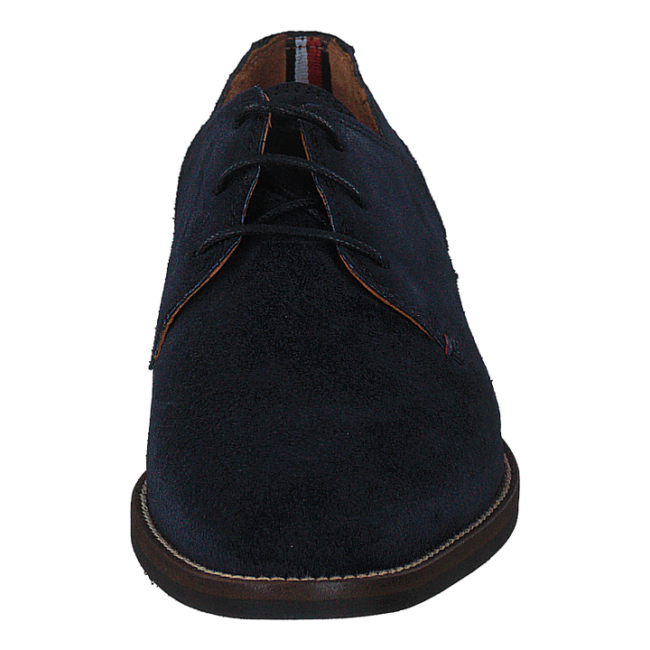 Essential Suede Lace Up Derby Midnight