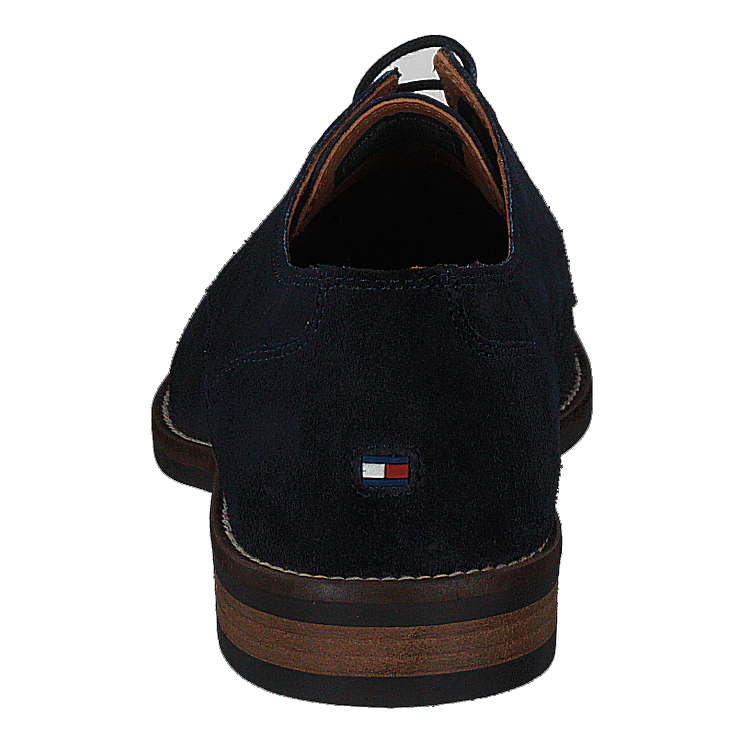 Essential Suede Lace Up Derby Midnight