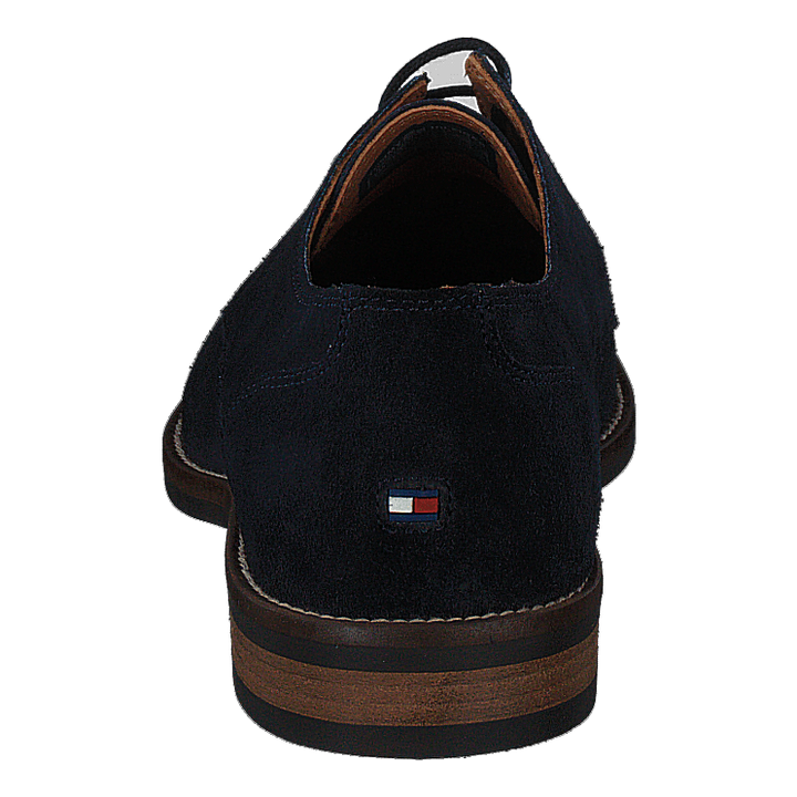 Essential Suede Lace Up Derby Midnight