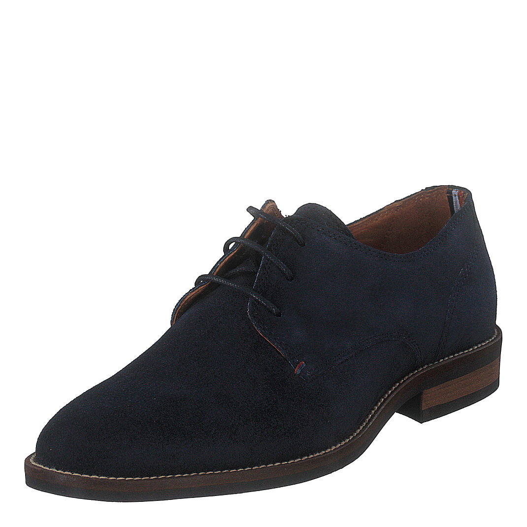 Essential Suede Lace Up Derby Midnight