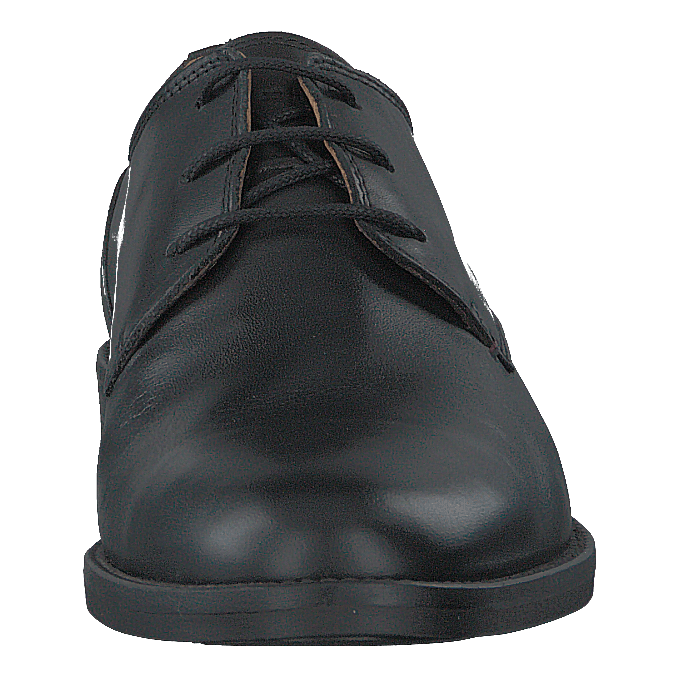 Essential Leather Lace Up Derb Black