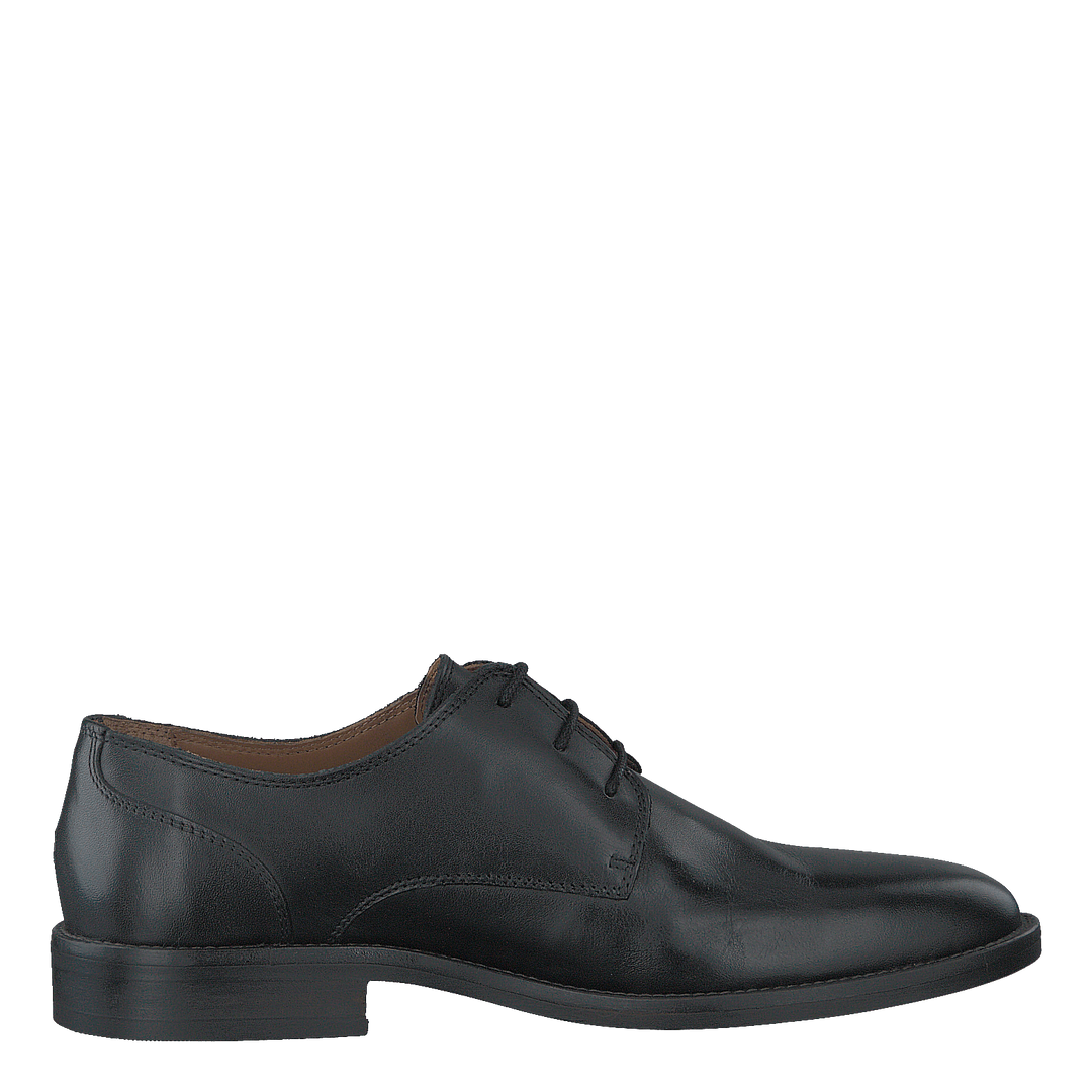 Essential Leather Lace Up Derb Black