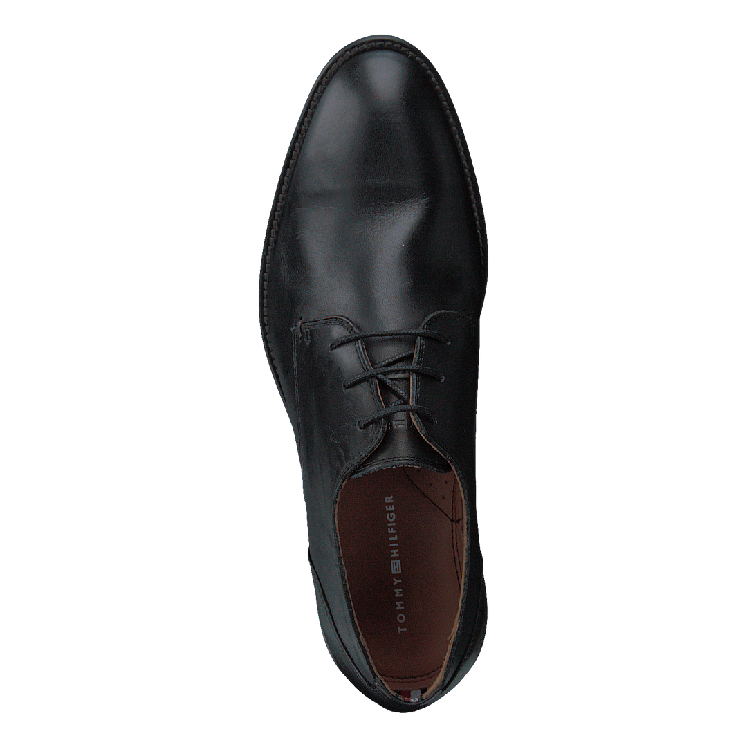 Essential Leather Lace Up Derb Black