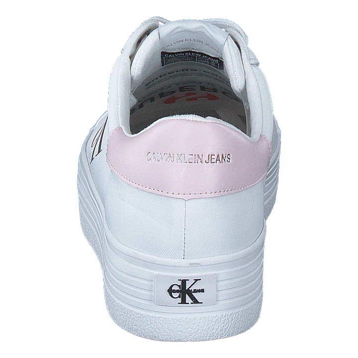 Vulcanized Platform Laceup White