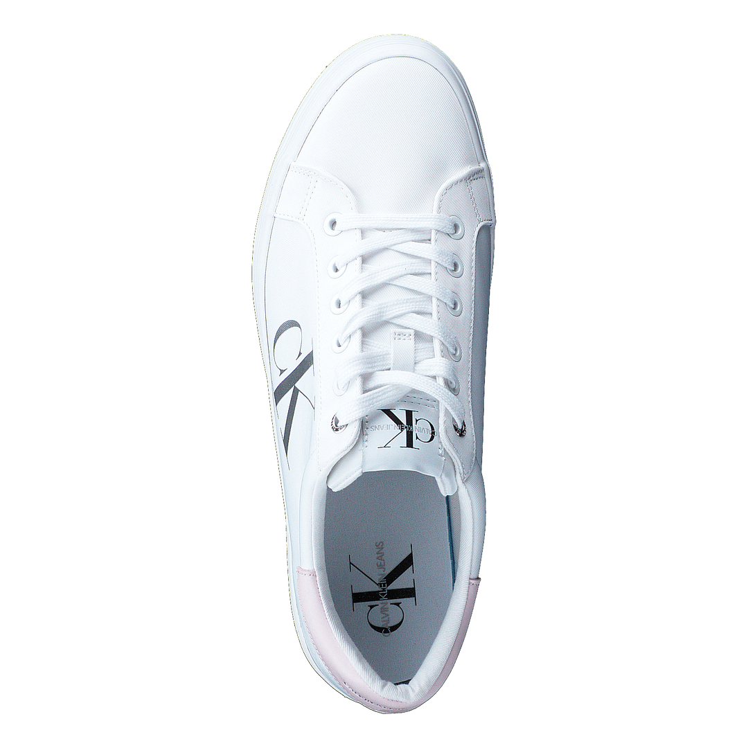 Vulcanized Platform Laceup White