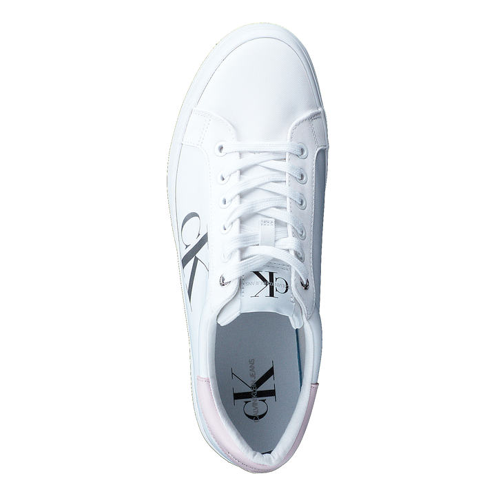 Vulcanized Platform Laceup White