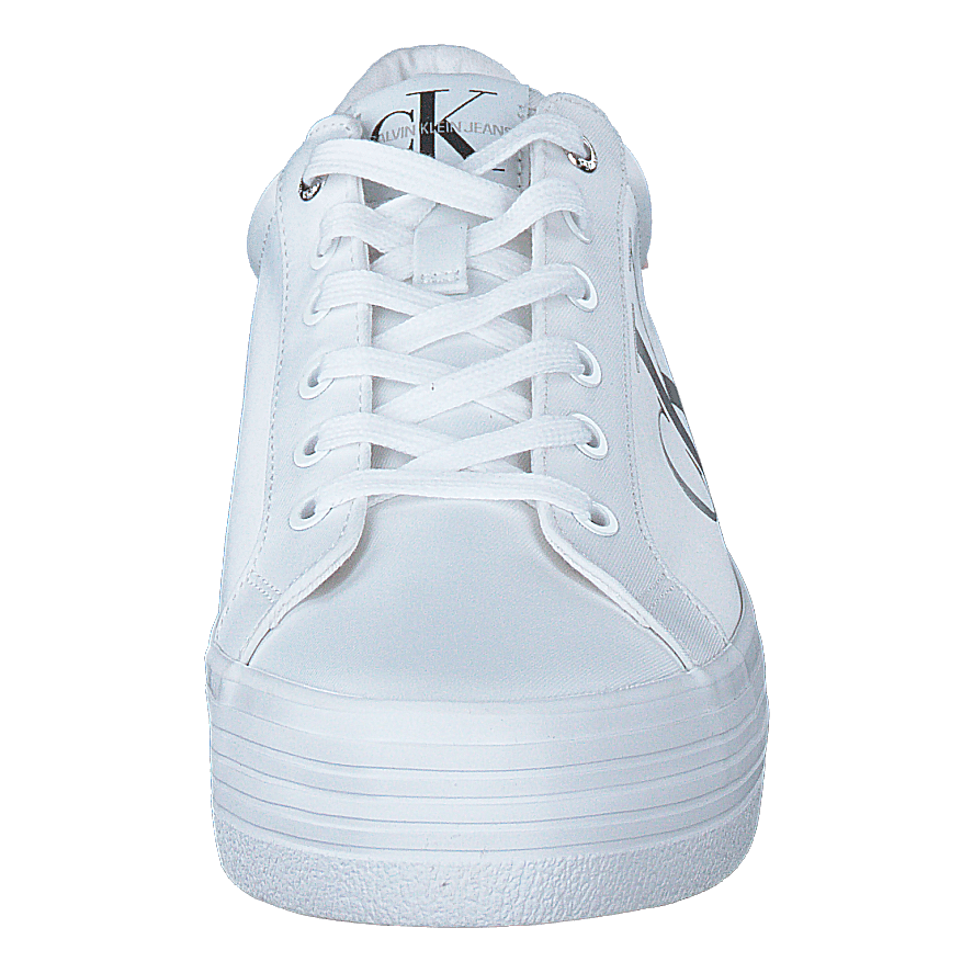 Vulcanized Platform Laceup White
