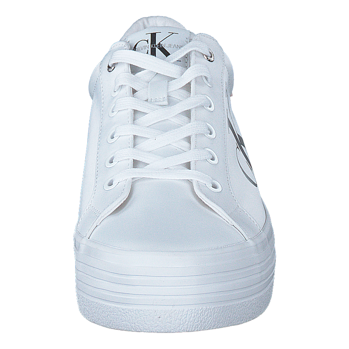Vulcanized Platform Laceup White