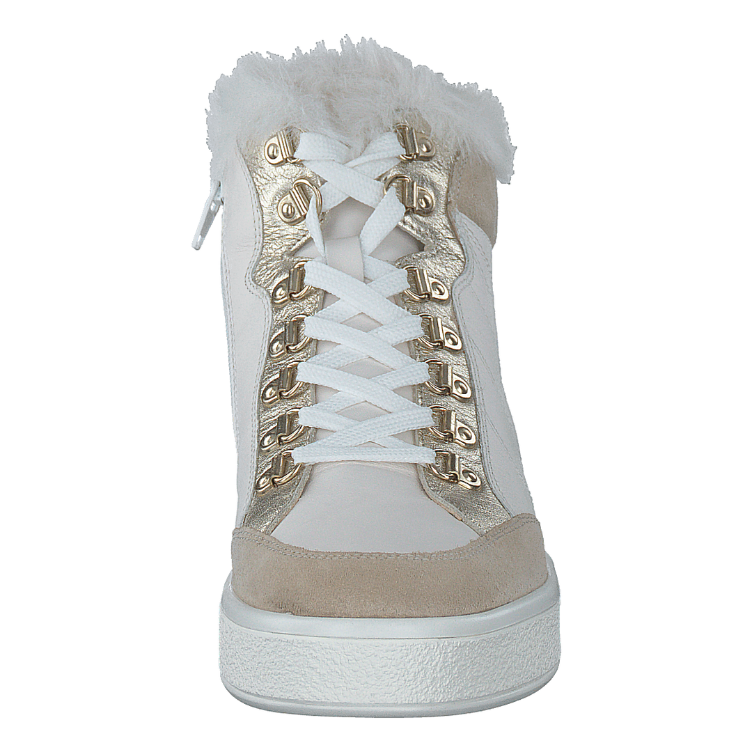 D Leelu' A - Nappa+suede Off White/lt Taupe