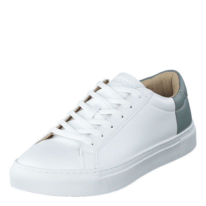 Vegan Sleek Court Trainer White/soft Grey