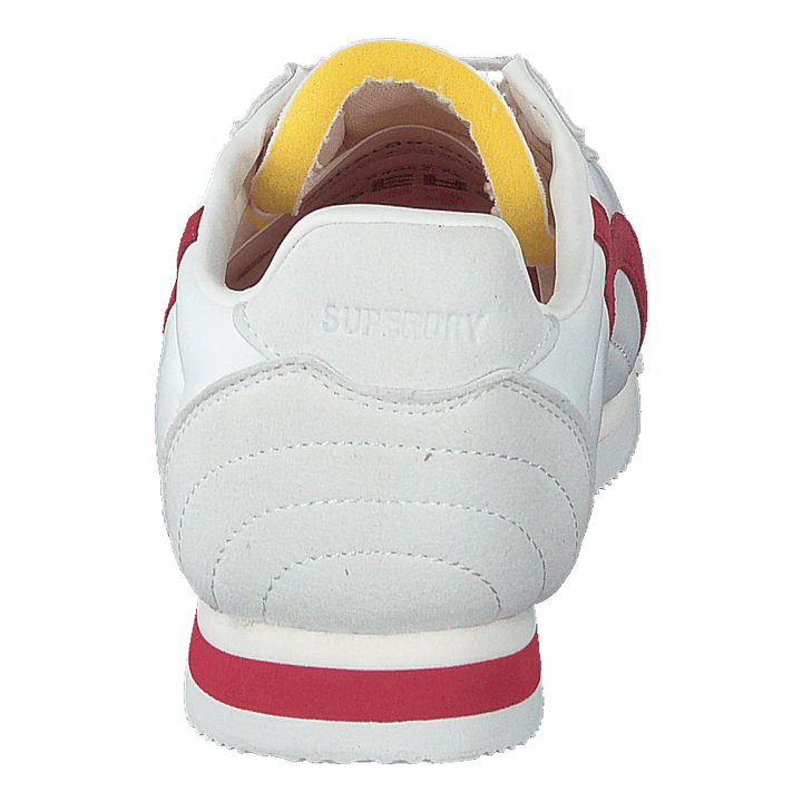 Vegan Retro Track Ov Runner Ecru/red