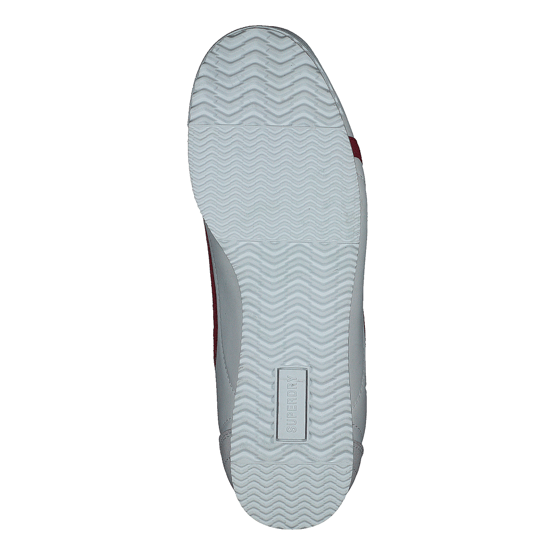 Vegan Retro Track Ov Runner Ecru/red