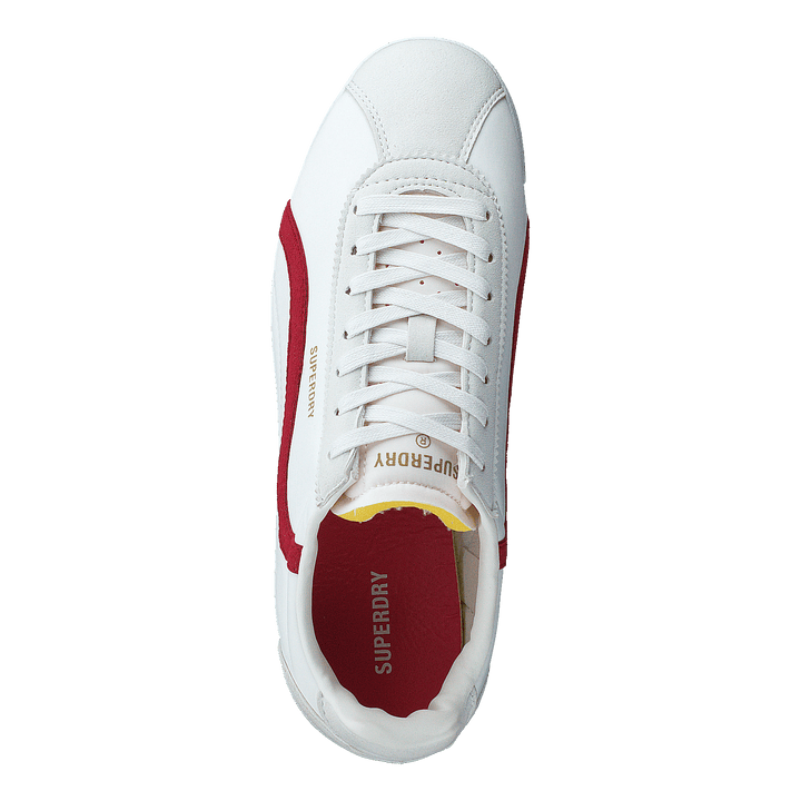 Vegan Retro Track Ov Runner Ecru/red