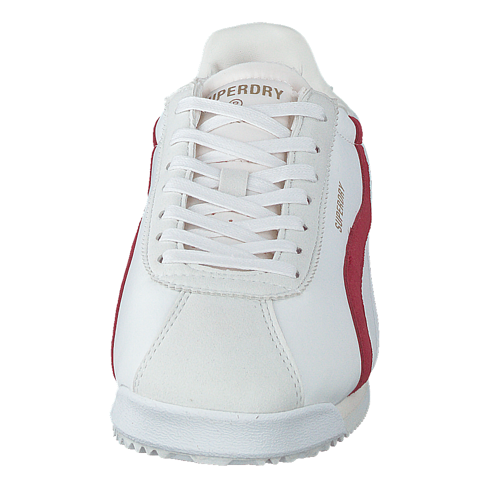 Vegan Retro Track Ov Runner Ecru/red