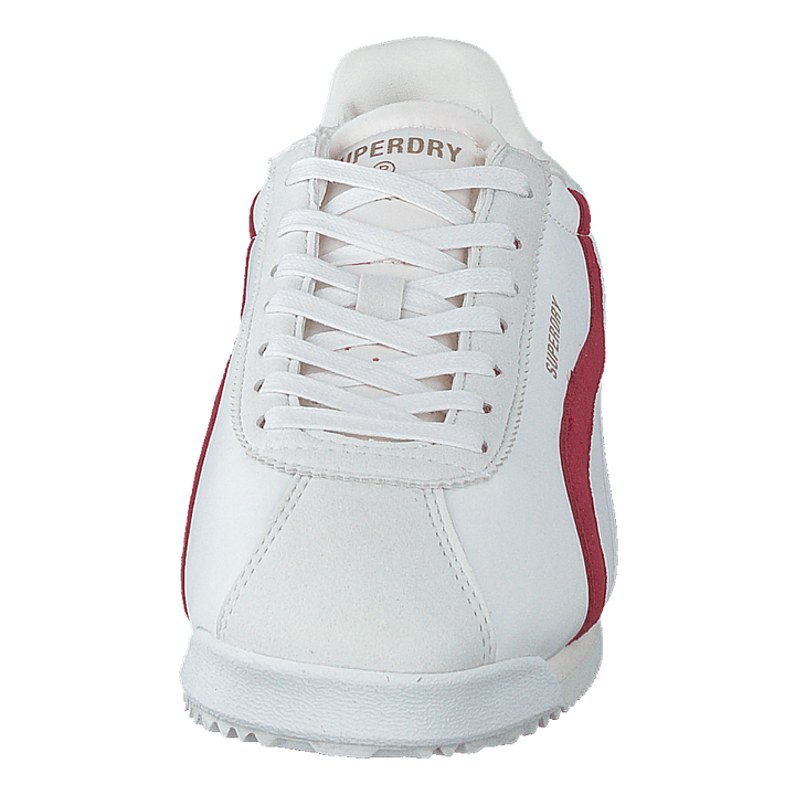 Vegan Retro Track Ov Runner Ecru/red