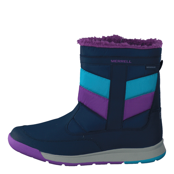 Alpine Puffer Wtpf Navy/turq/purple