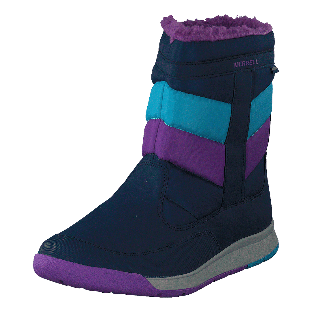 Alpine Puffer Wtpf Navy/turq/purple