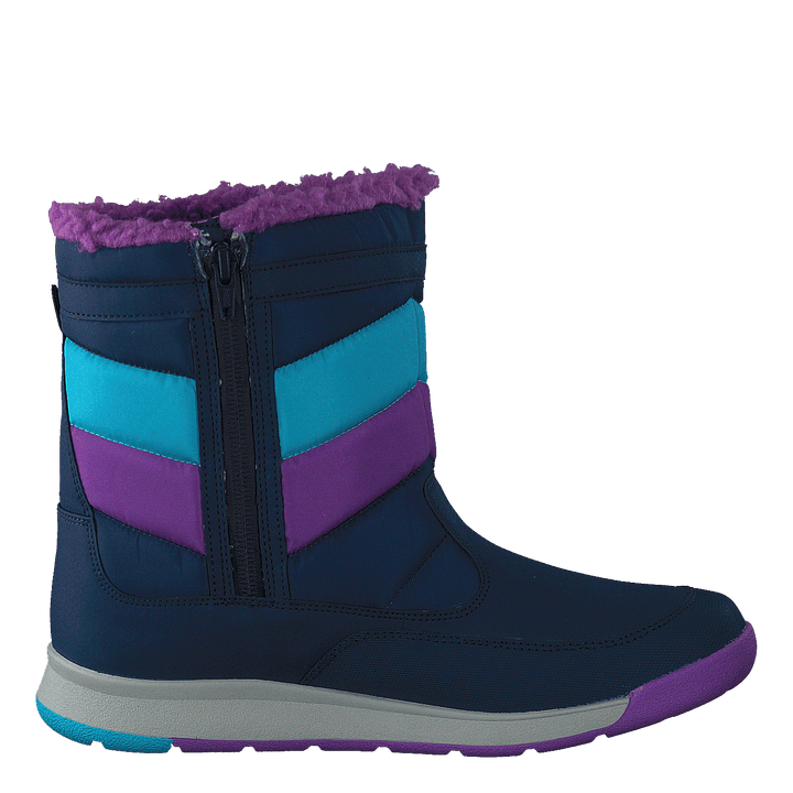 Alpine Puffer Wtpf Navy/turq/purple