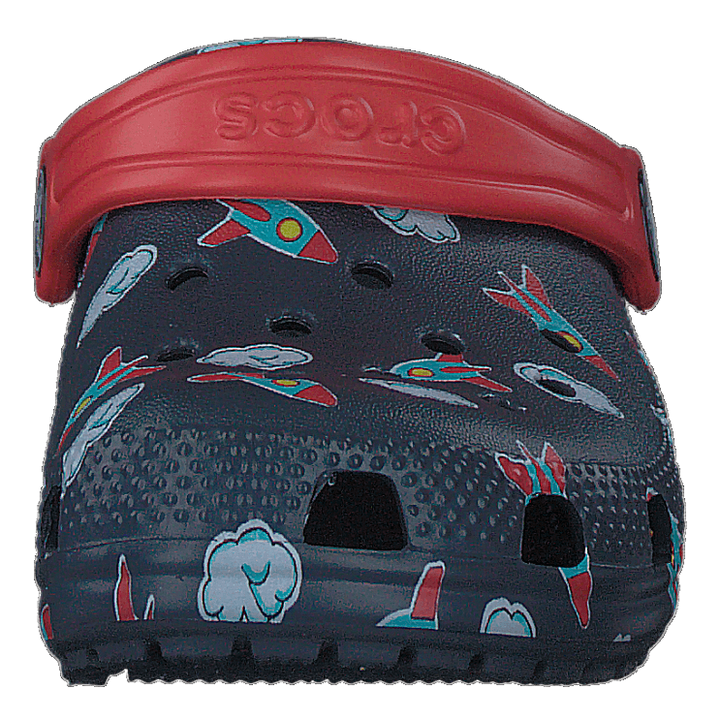 Classic Printed Clog Kids Navy