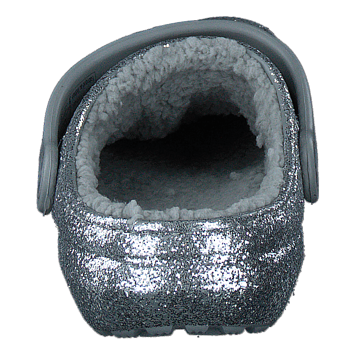 Classic Glitter Lined Clog K Silver/silver - Heppo.com