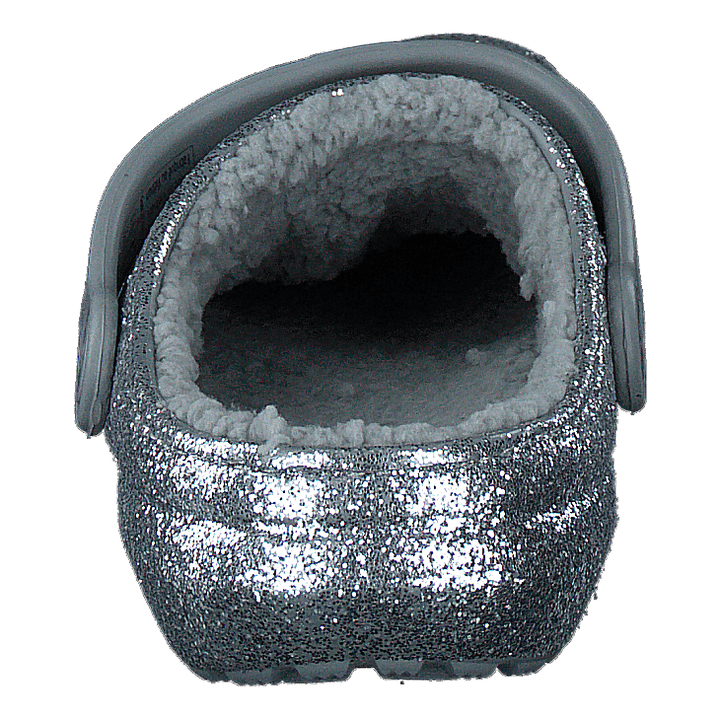Classic Glitter Lined Clog K Silver/silver - Heppo.com