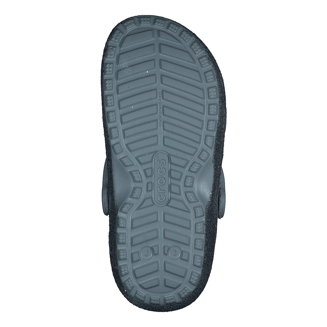 Classic Glitter Lined Clog K Silver/silver - Heppo.com