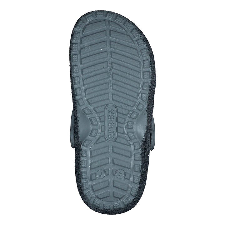 Classic Glitter Lined Clog K Silver/silver - Heppo.com