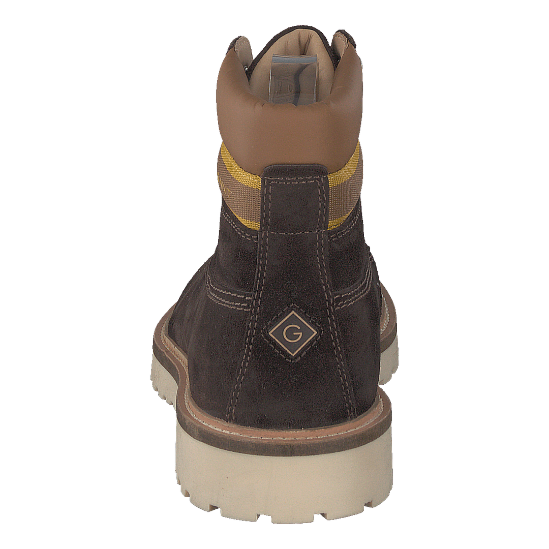 Roden Mid Lace Boot Dk Brown+toffee