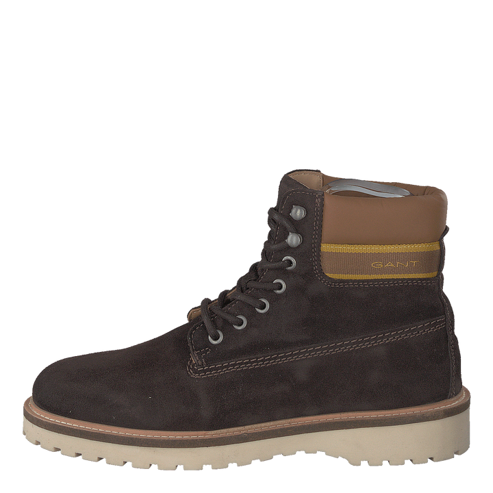 Roden Mid Lace Boot Dk Brown+toffee