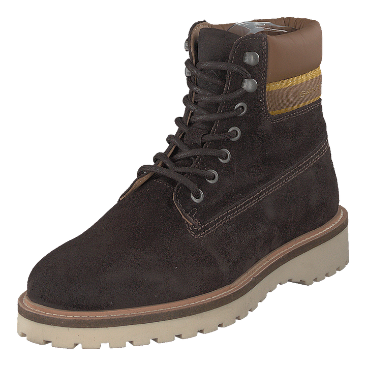 Roden Mid Lace Boot Dk Brown+toffee