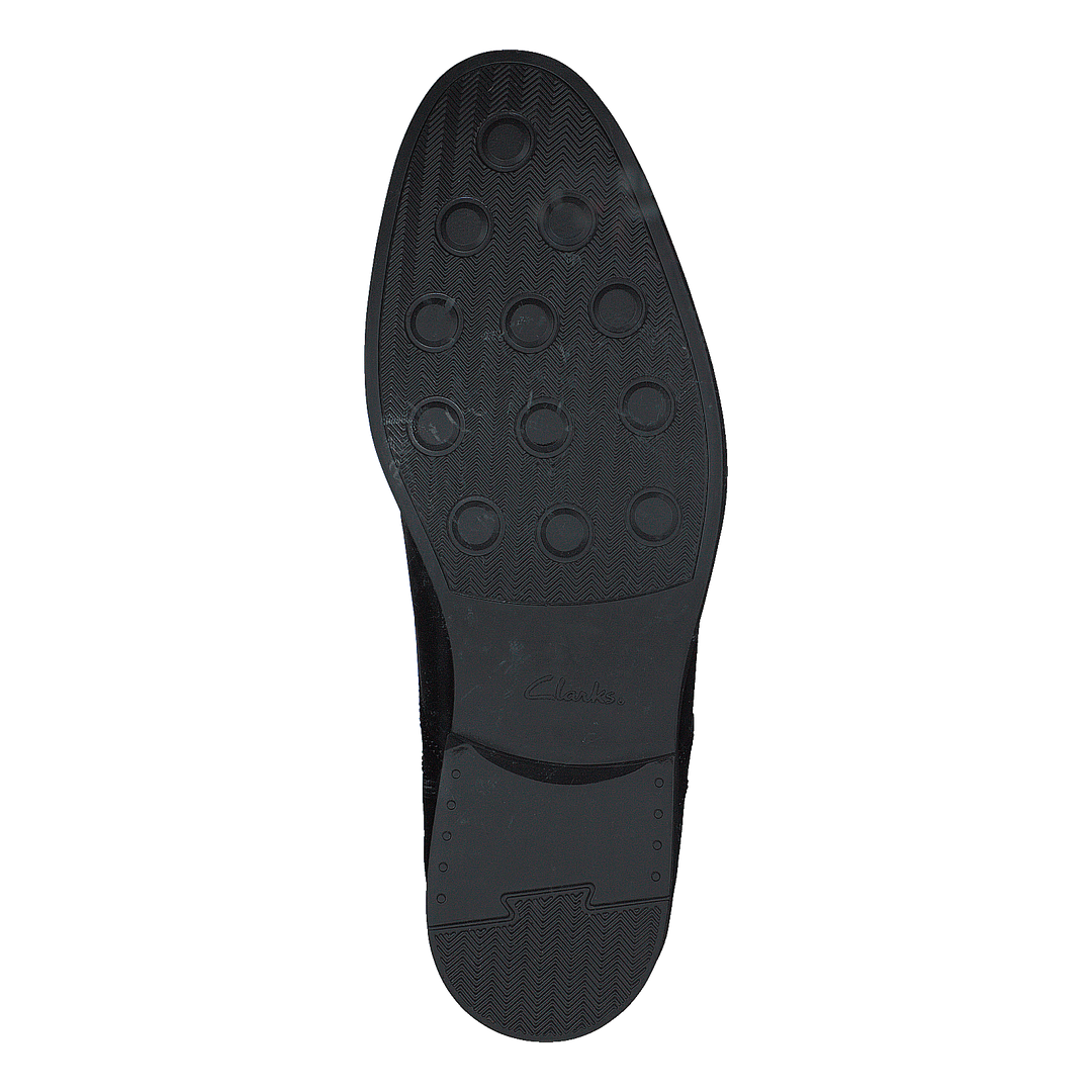 Whiddon Plain Black Leather