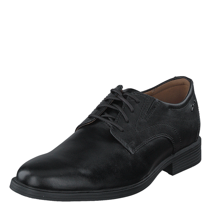 Whiddon Plain Black Leather
