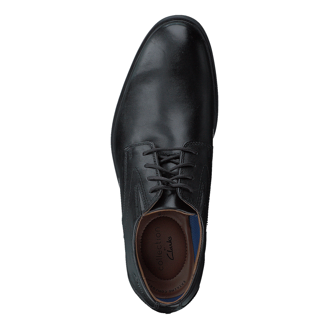 Whiddon Plain Black Leather