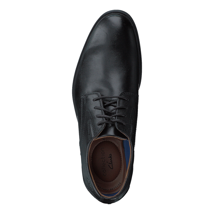 Whiddon Plain Black Leather
