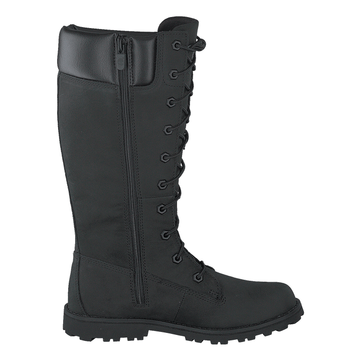 Girls Classic Tall Lace Up Wit Black