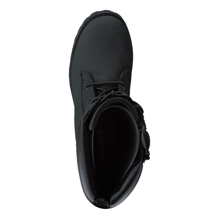 Girls Classic Tall Lace Up Wit Black