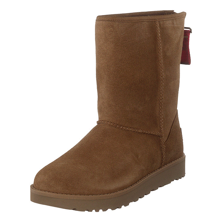 Classic Short Logo Zip Chestnut