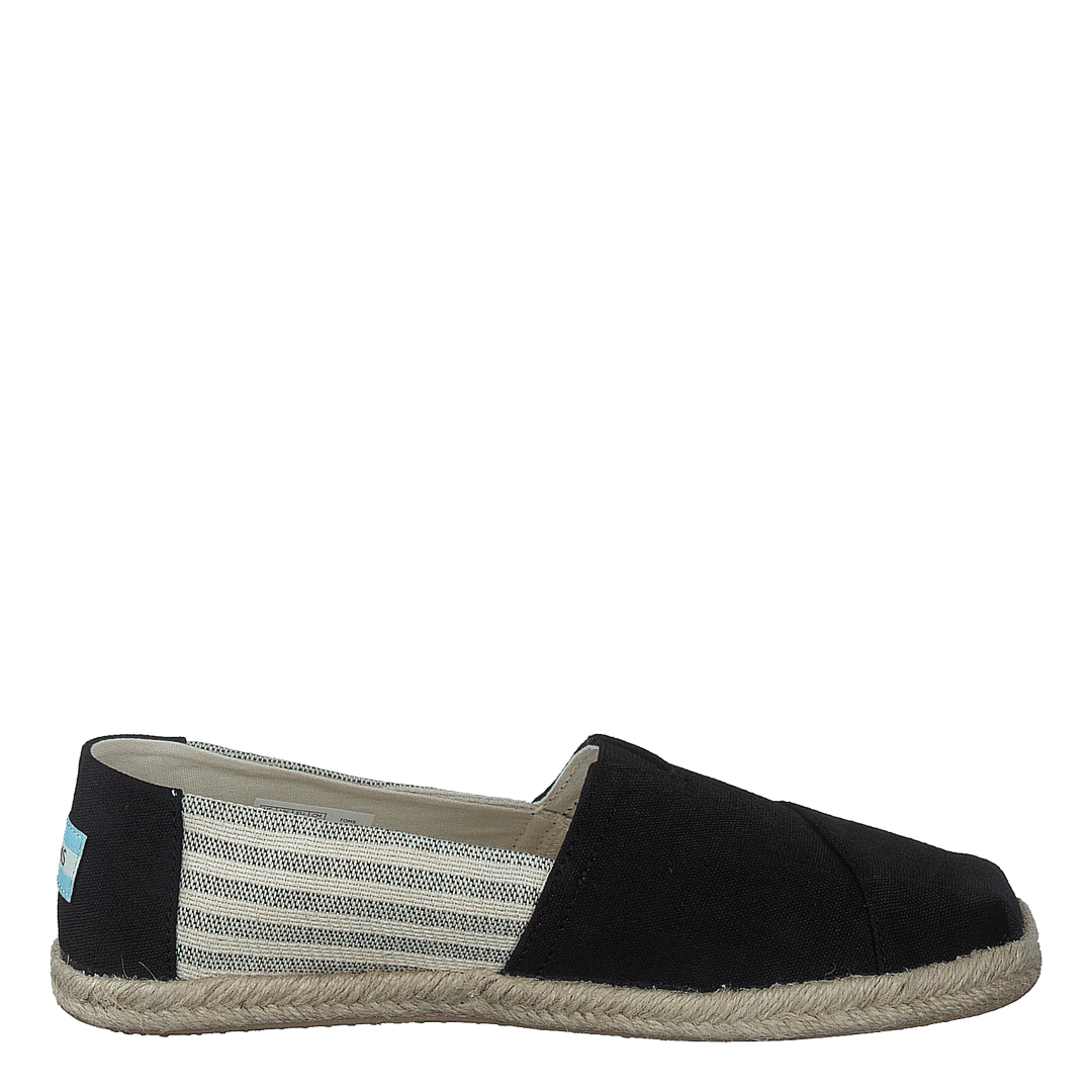 University Stripe Organic Cott Black
