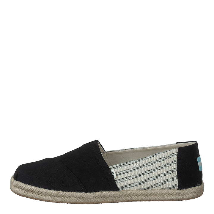 University Stripe Organic Cott Black
