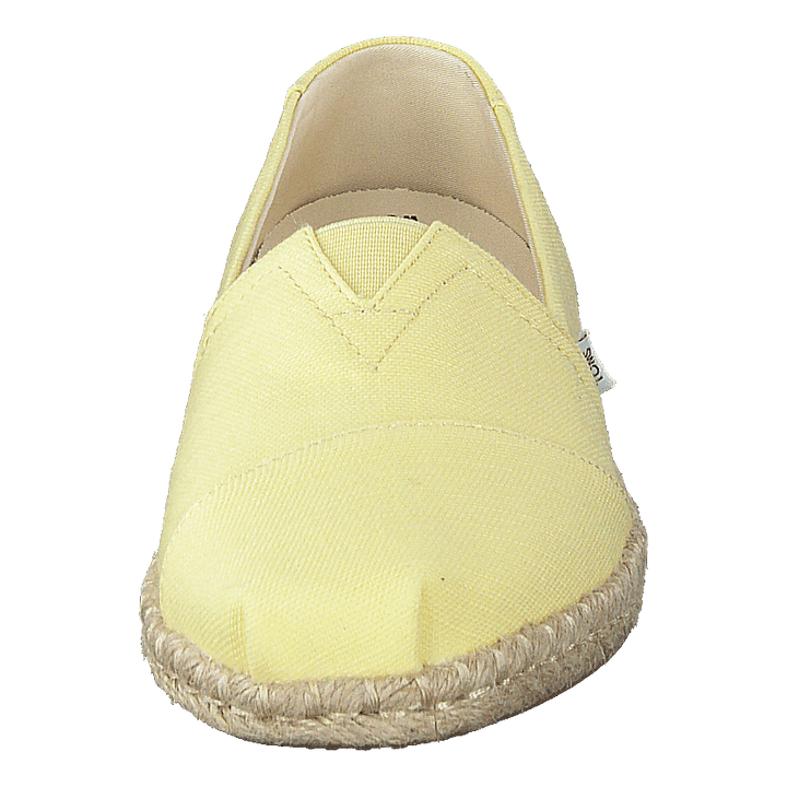 Slubby Woven Rope Sole Banana Yellow
