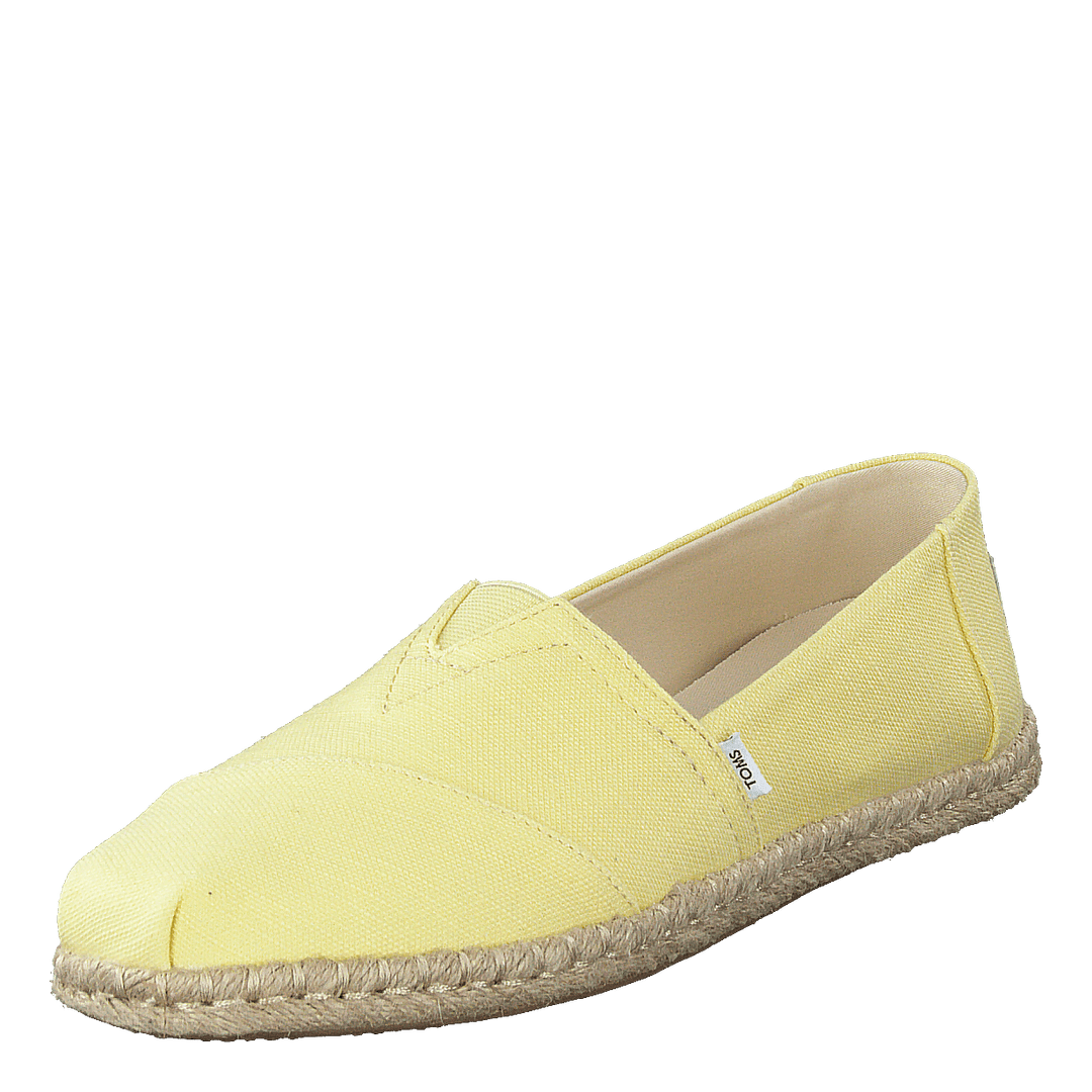 Slubby Woven Rope Sole Banana Yellow