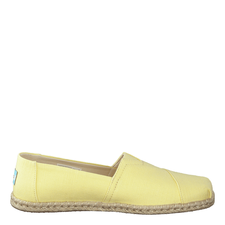 Slubby Woven Rope Sole Banana Yellow