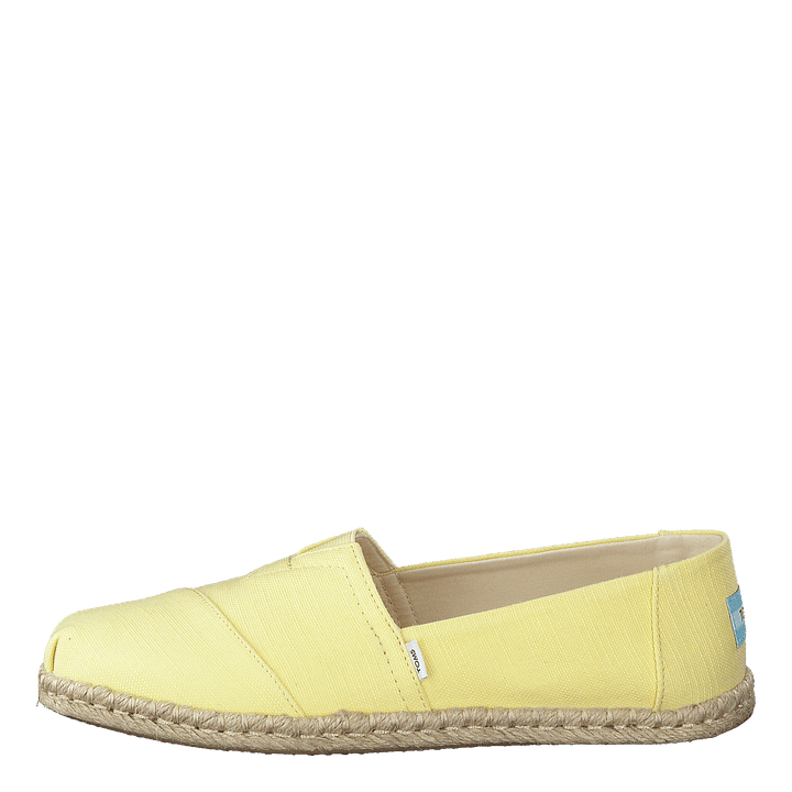 Slubby Woven Rope Sole Banana Yellow