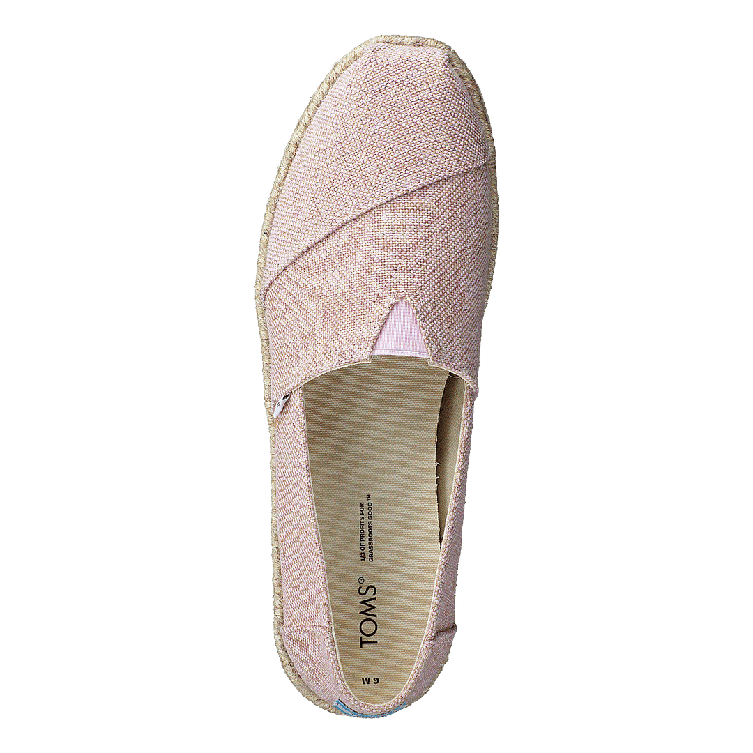 Metallic Woven Rope Chalky Pink