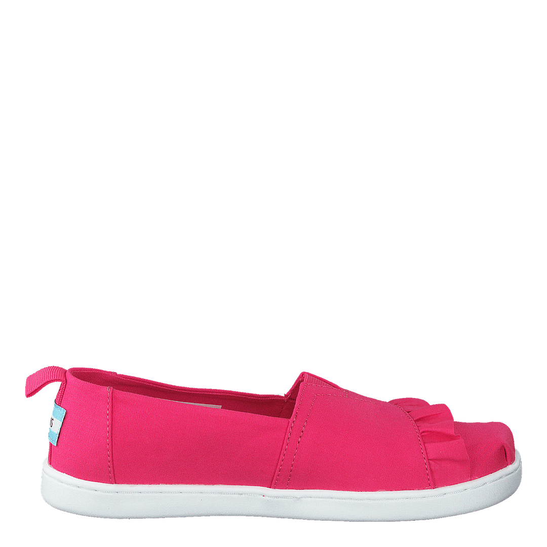 Classic Canvas Ruffle Youth Raspberry