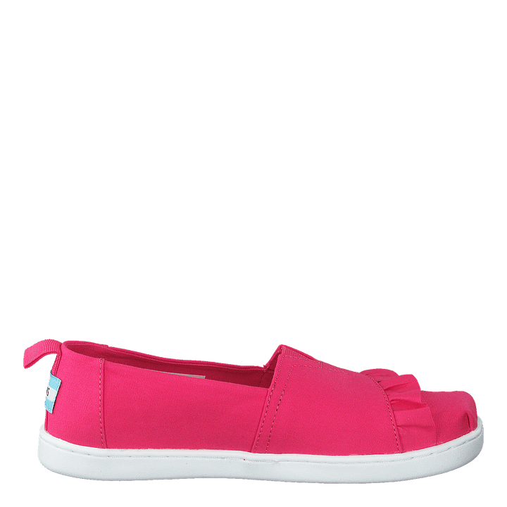 Classic Canvas Ruffle Youth Raspberry