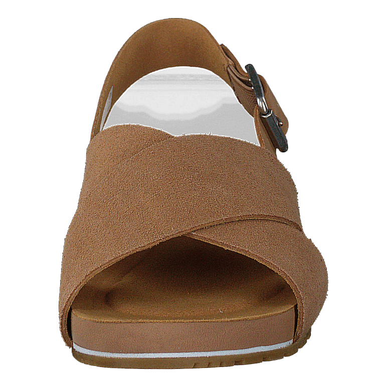 Malibu Waves Basic X Strap Sandal Medium Beige Suede