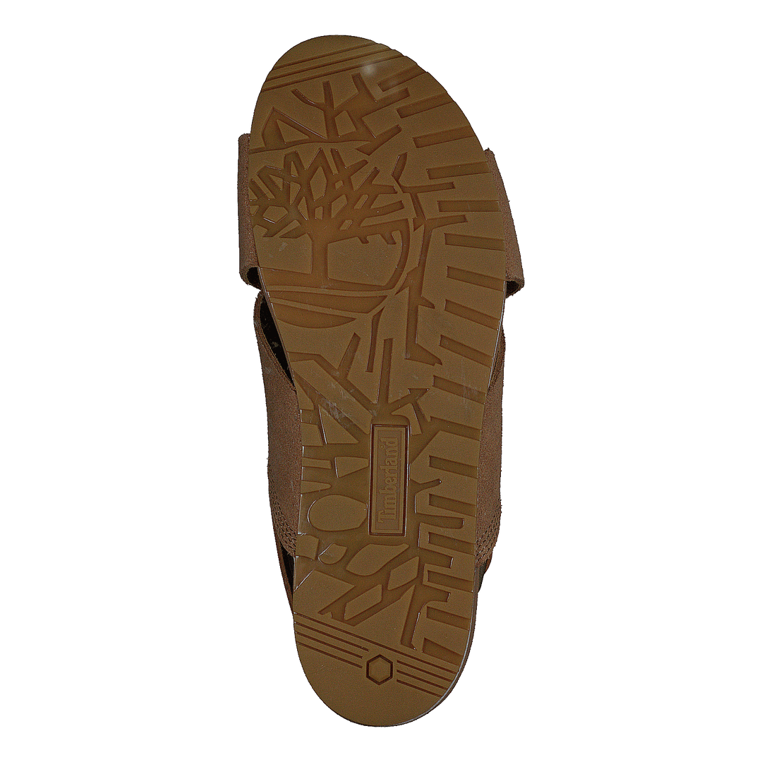 Malibu Waves Basic X Strap Sandal Medium Beige Suede